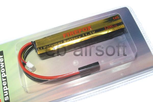 G Firefox 11.1v 1100mah (15C) Li-Polymer battery (Short)